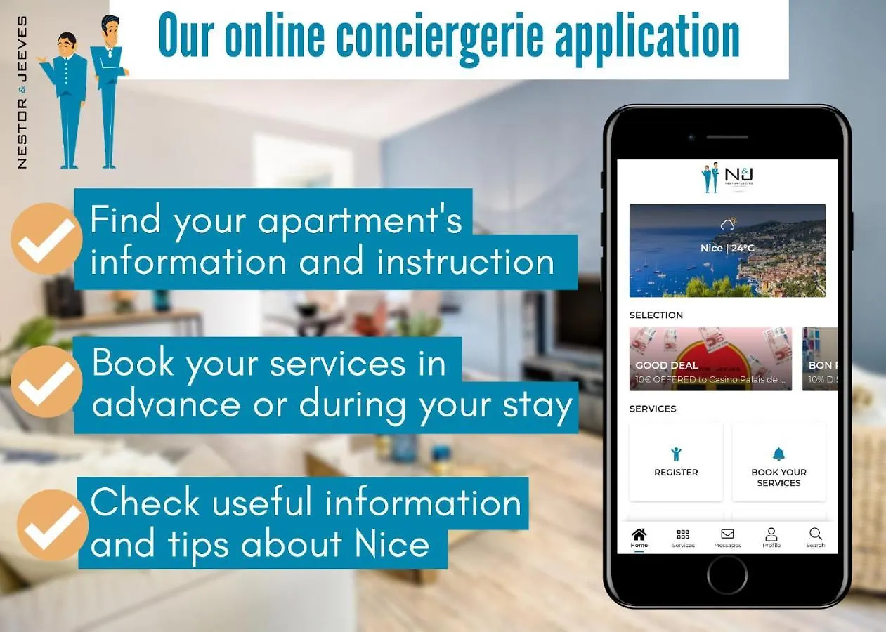 Apartment Nestor&Jeeves - Lavinia - Central - Close Sea Nice France